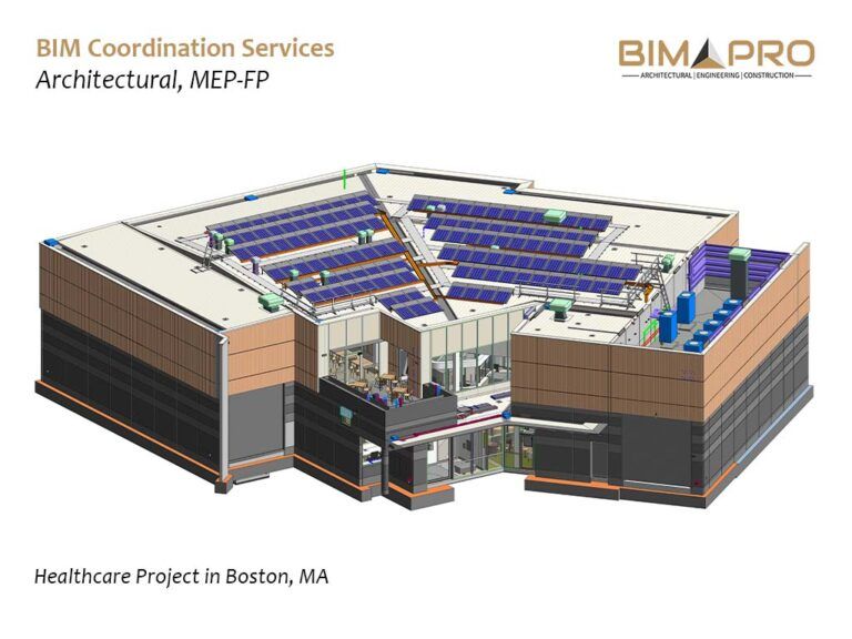 BIM Coordination Services for Healthcare Project in Boston