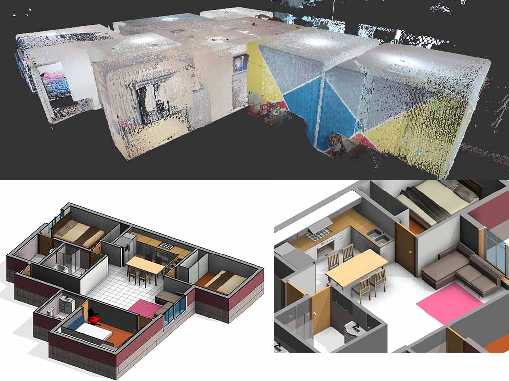 Convert laser scan to BIM Model