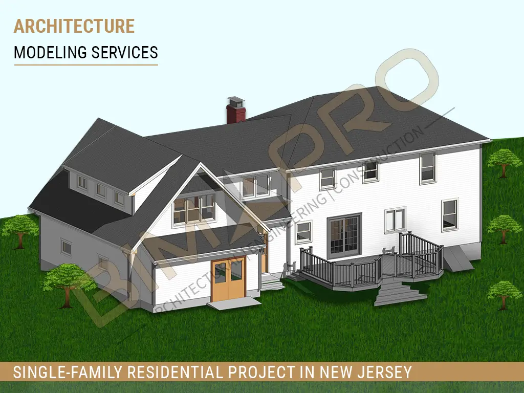 Architectural Modeling Services for Single-Family Residential Project in New Jersey - BIMPRO LLC