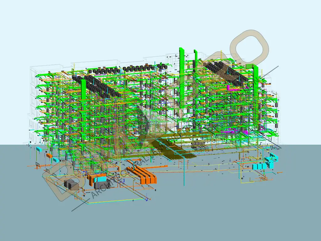 MEP Modeling and Coordination Services for Multi-family residential project in Austin, Texas