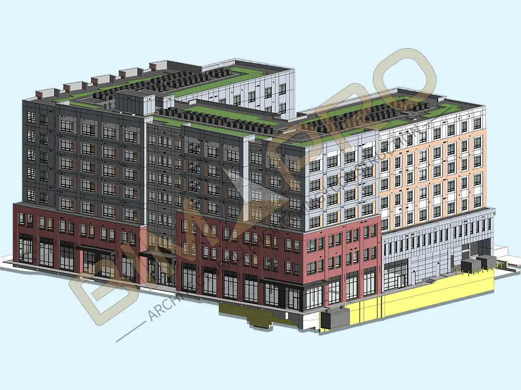 Revit Architectural Modeling Services for multi-family residential project in Austin, Texas - BIMPRO LLC