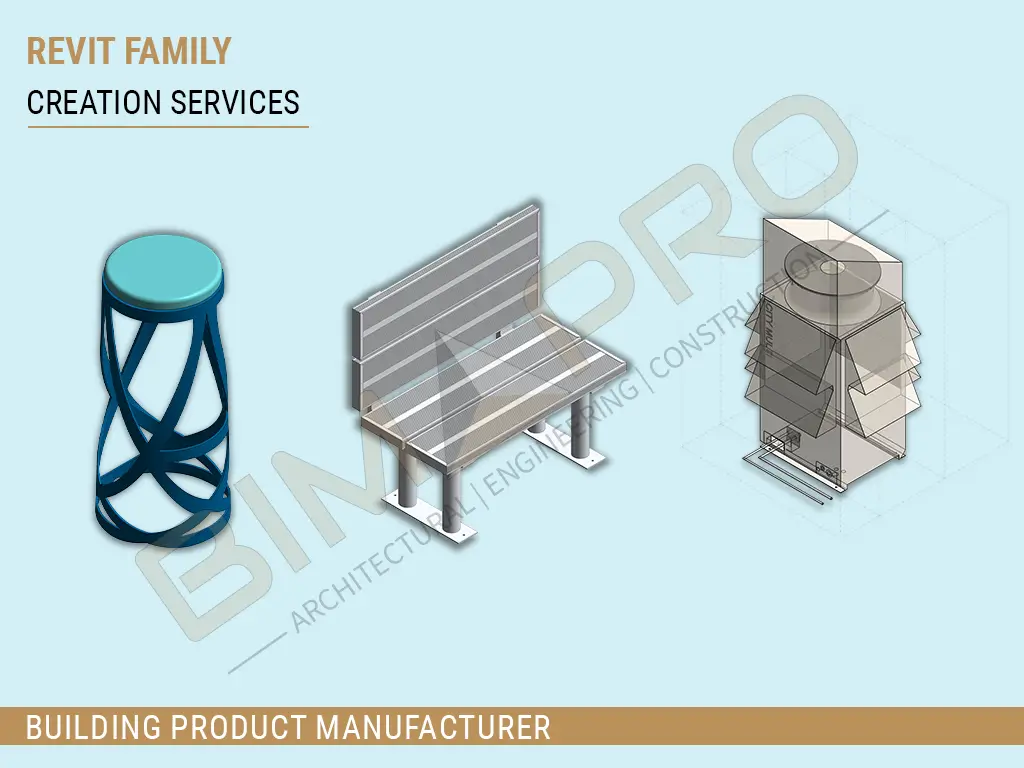 Revit Family Creation Services for Building Product Manufacturer - BIMPRO LLC USA