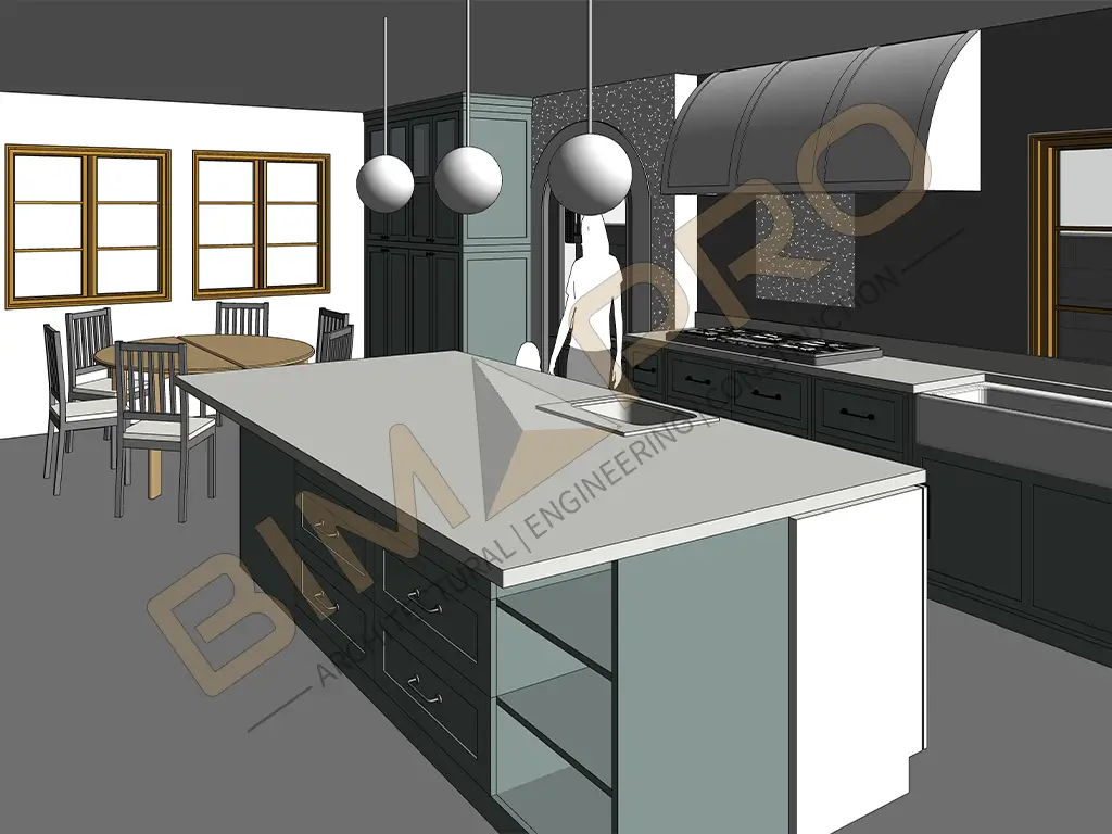 Revit Interior Architectural modeling for residential apartment in Miami Florida - BIMPRO LLC, USA