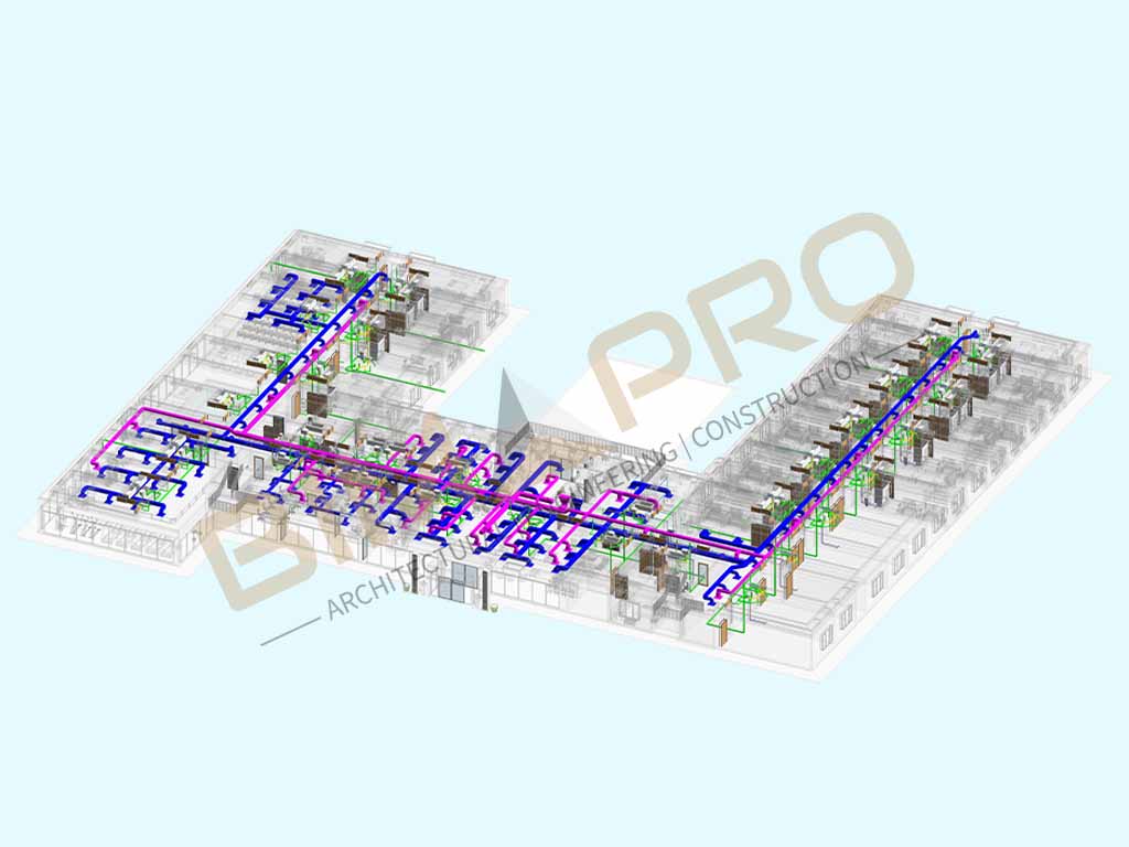 Revit MEP modeling services in hotel project Florida