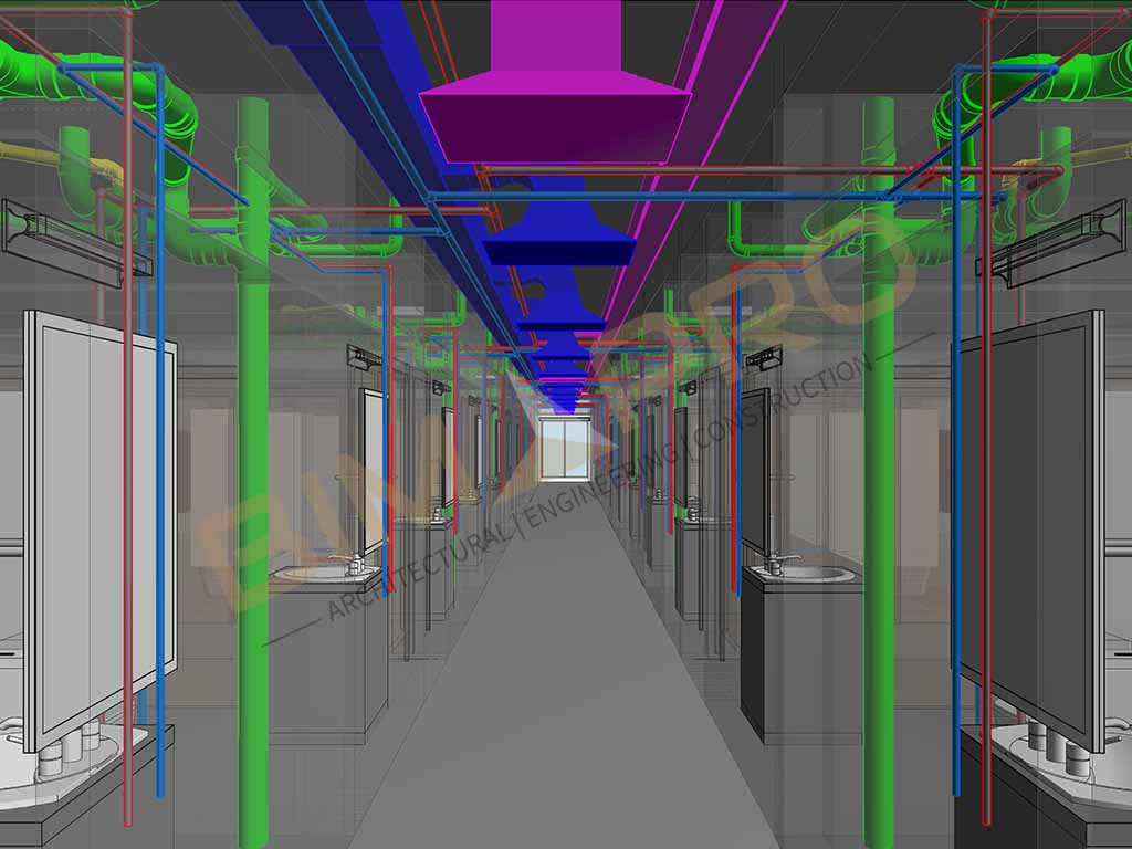 Revit MEP modeling services in hotel project Florida, USA