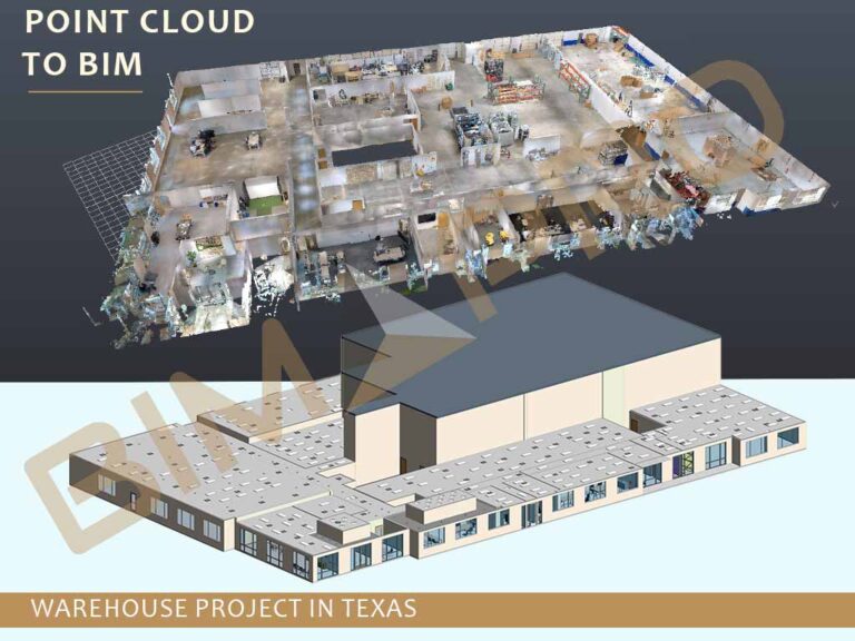Scan to BIM Services for Warehouse Project in Austin, TX