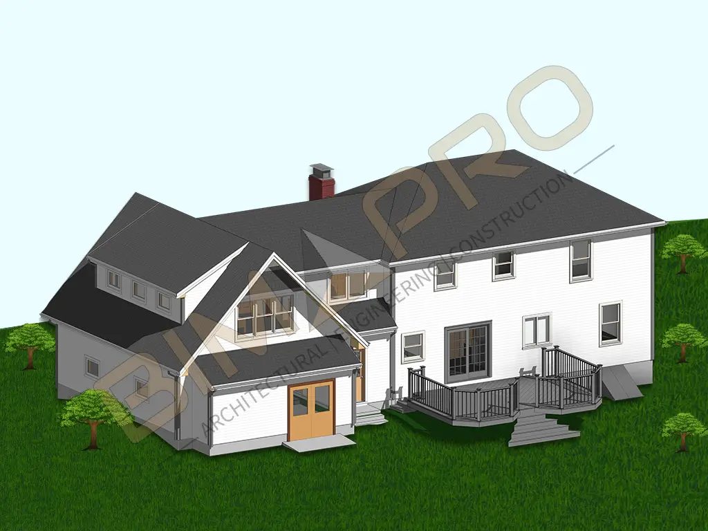Architectural modeling services for a single-family residential project in New Jersey