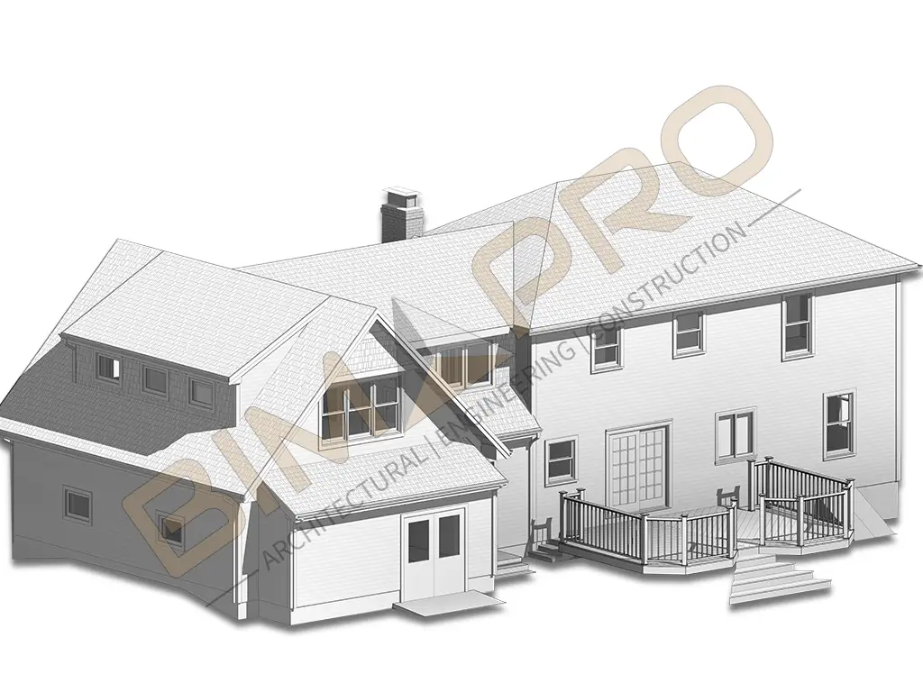 Architectural modeling services for a single-family residential project in New Jersey