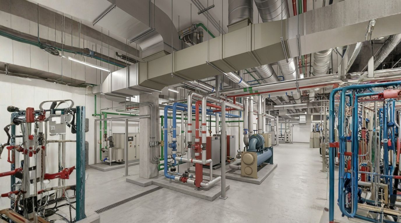 Mechanical shop drawings and fabrication model showing LOD 400 ductwork with hanger details and spool sheets extracted from BIM