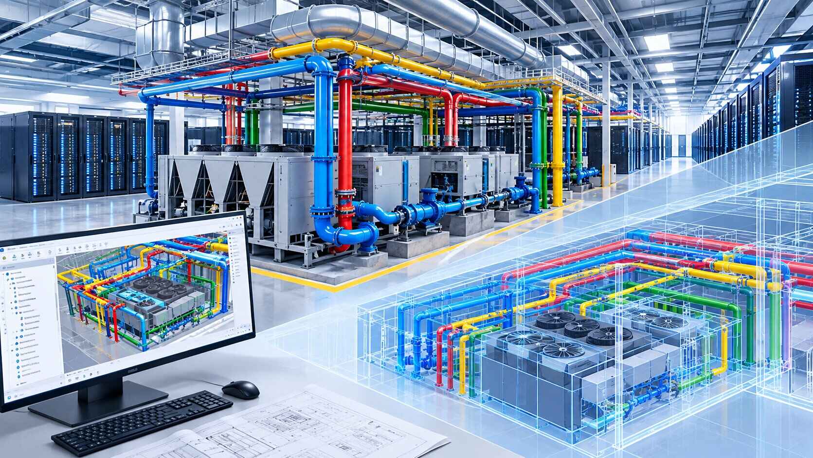 Data Center BIM Mechanical HVAC Modeling