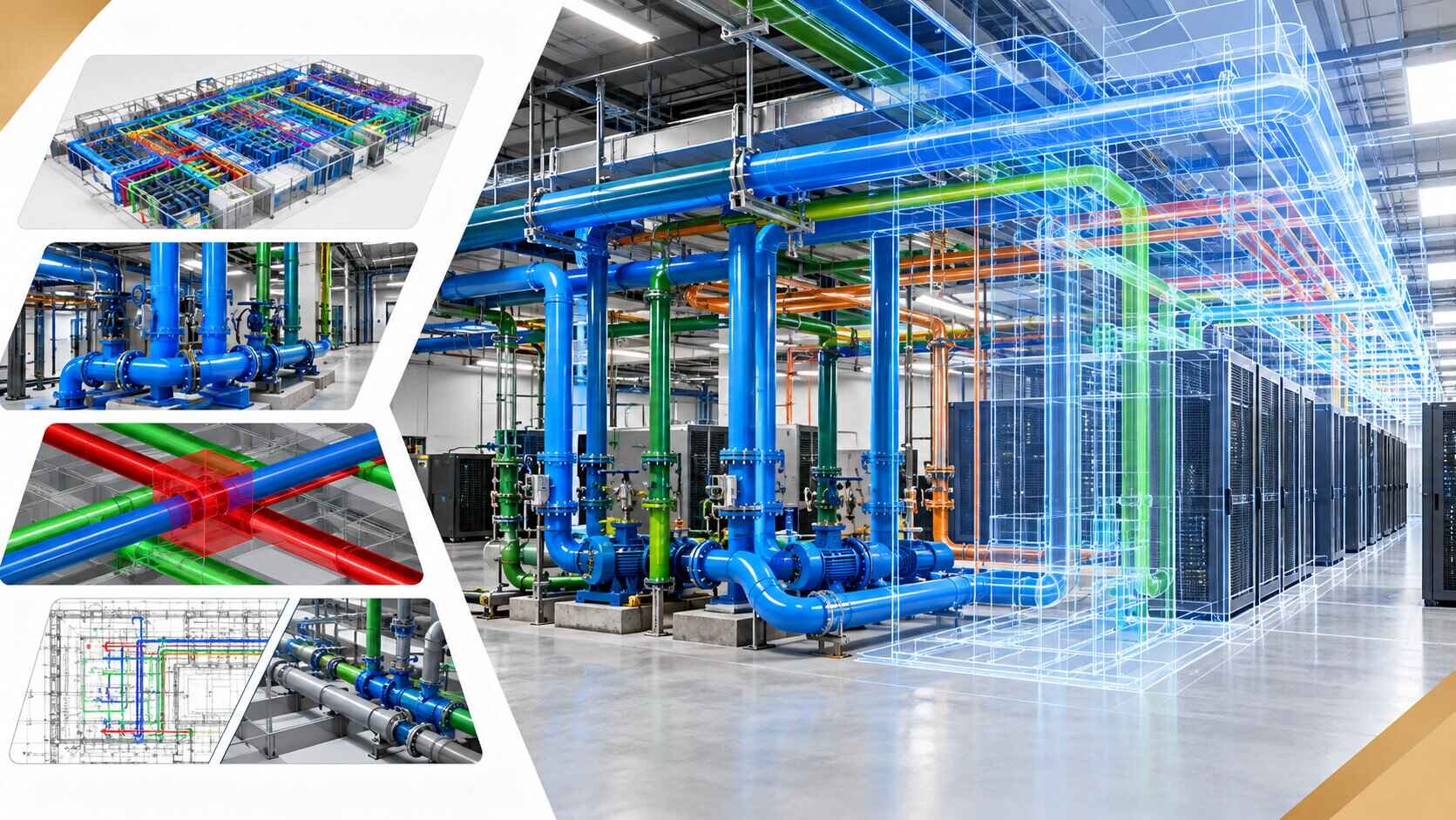 Data Center BIM Plumbing Modeling