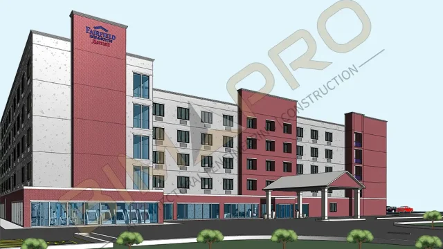 Architectural-BIM-services-BIMPRO-USA.webp Architectural BIM Services – Revit model of a hotel building by BIMPRO