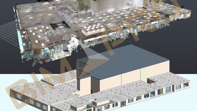 Scan to BIM Services – point cloud converted to an as-built BIM model by BIMPRO Scan to BIM Services – point cloud converted to an as-built BIM model by BIMPRO