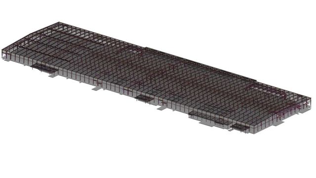 Structural-BIM-Modeling-Services-in USA – BIMPRO LLC Structural BIM Services – structural steel and concrete Revit model by BIMPRO